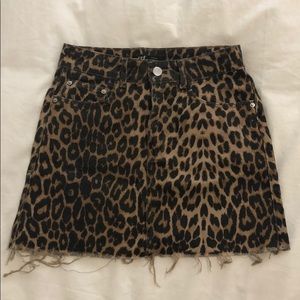 Cheetah Mini Skirt